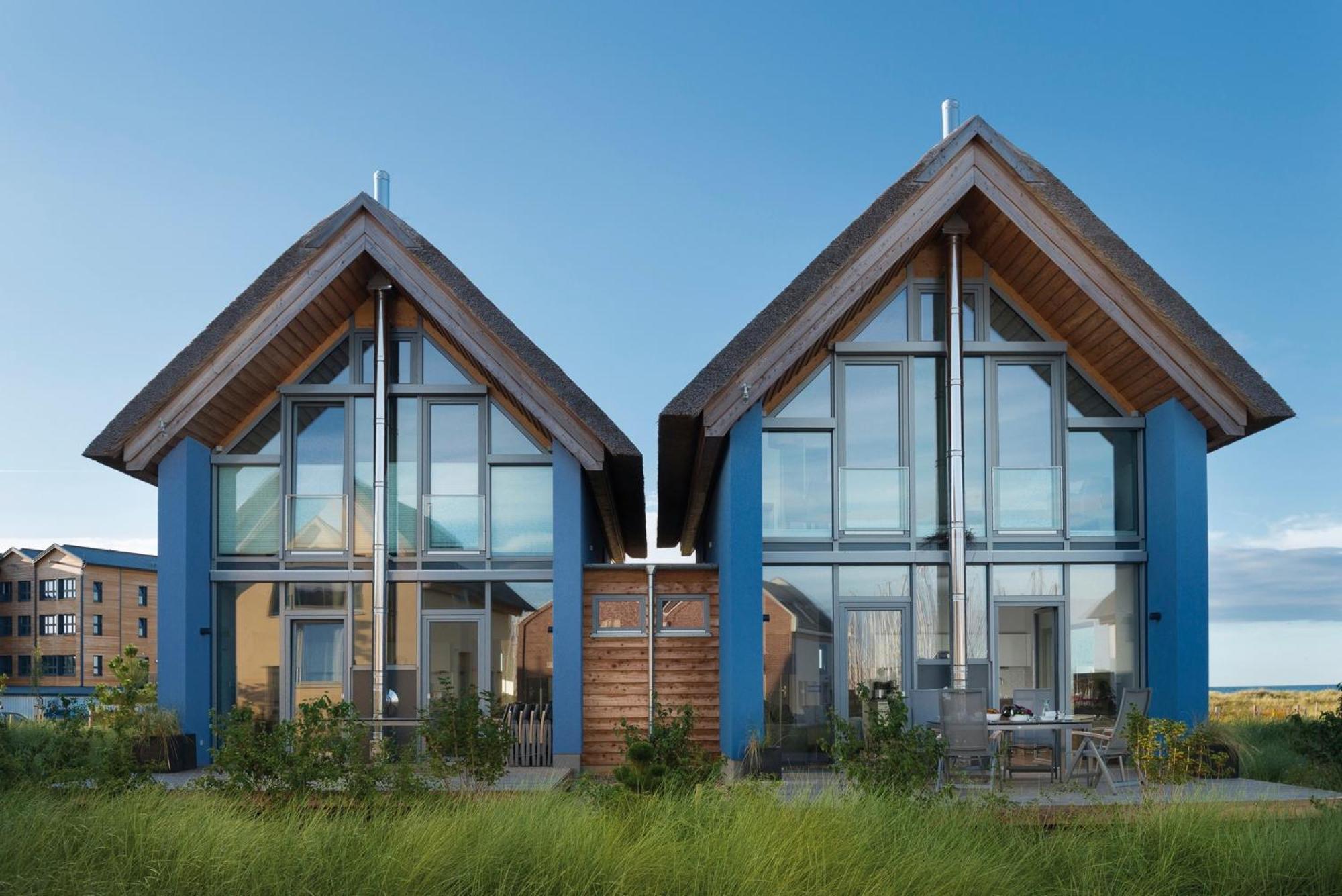 Ostsee - Reetdachhaus Nr 36 Warder im Strand Resort Heiligenhafen Exterior foto